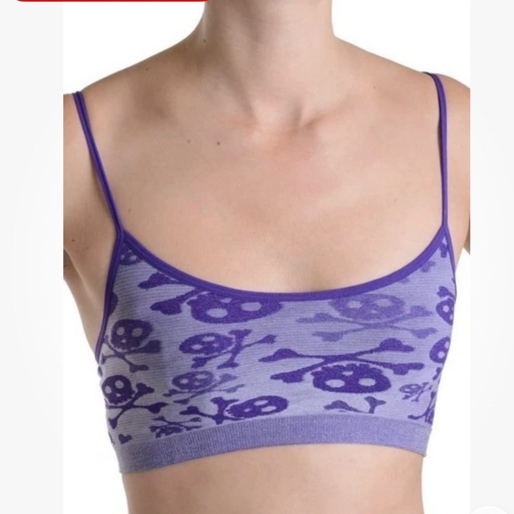 Skull & Crossbones Adjustable Sports Bra